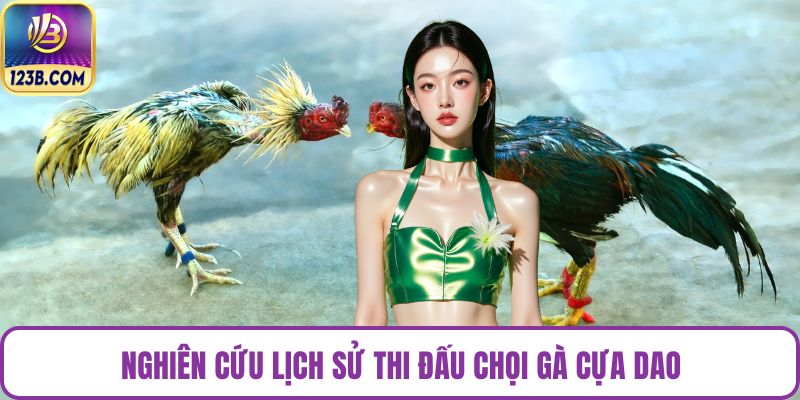 Nghiên cứu lịch sử thi đấu chọi gà cựa dao